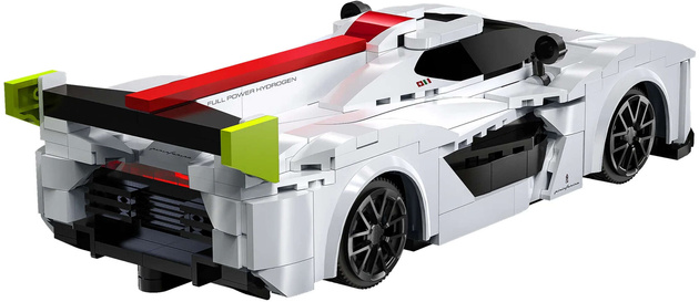 Klocki konstrukcyjne CaDA Samochód zdalnie sterowany Auto wyścigowe 20 cm Biały Pininfarina H2 Speed Pojazd 296 elementów RC Dual Mode