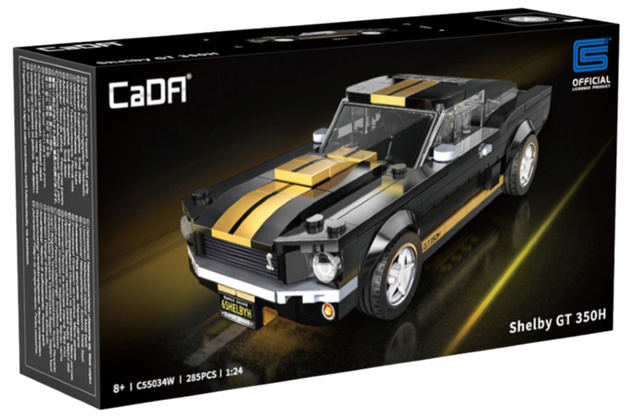 Klocki konstrukcyjne CaDA wyścigówka Samochód wyścigowy Shelby GT 350H Auto sportowe 285 elementów
