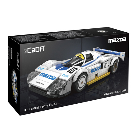 Klocki konstrukcyjne CaDA samochód sportowy biała Mazda 787B 242 elementy 