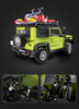 Klocki konstrukcyjne CaDA Duży samochód terenowy 2w1 Suzuki Jimny zielone auto Off Roader terenówka 1803 elementy