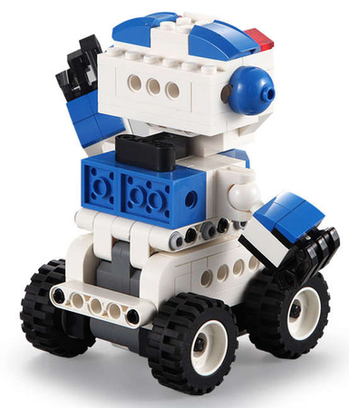 Klocki konstrukcyjne CaDA Robot Bobby 2w1 Pojazd z napędem pull back 195 elementów
