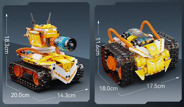Klocki konstrukcyjne CaDA model robot W.Bot zdalnie sterowany Code Robot RC 3w1 455 elementów 