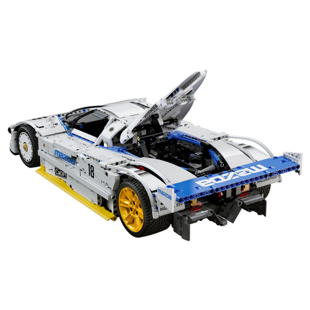 Klocki konstrukcyjne CaDA wyścigówka Samochód wyścigowy 50 cm 1:10 Mazda 787B Auto sportowe 1797 elementów