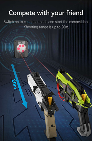 Klocki Konstrukcyjne CaDA broń Pistolety Laserowe dwupak 1408 elementów