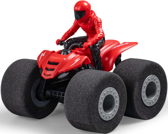 CaDA Zdalnie sterowany motor z dużymi piankowymi kołami Motocykl kaskaderski Quad Pojazd RC