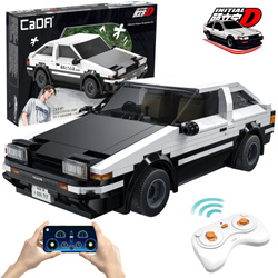 Klocki Konstrukcyjne CaDA Białe Zdalnie Sterowany auto Toyota Trueno AE86 Samochód miejski Initial-D 325 elementów RC Dual Mode C51086W