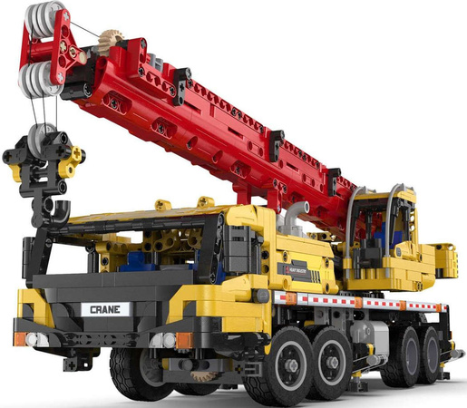 Klocki Konstrukcyjne CaDA Wielka Ciężarówka z Ruchomym Dźwigiem Żuraw Crane Truck 1831 elementów