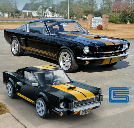 Klocki konstrukcyjne CaDA wyścigówka Samochód wyścigowy zdalnie sterowany Shelby GT 350H Auto sportowe 291 elementów RC