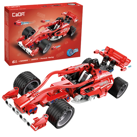 Klocki konstrukcyjne CaDA Samochód sportowy 23 cm Auto Wyścigówka Formula Racing 144 elementy