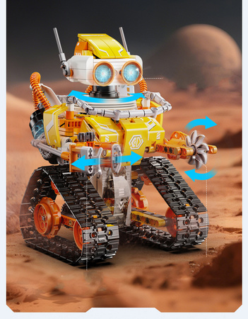 Klocki konstrukcyjne CaDA model robot W.Bot zdalnie sterowany Code Robot RC 3w1 455 elementów 