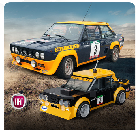 Klocki konstrukcyjne CaDA wyścigówka Samochód wyścigowy Fiat 131 Abarth Auto sportowe 254 elementy