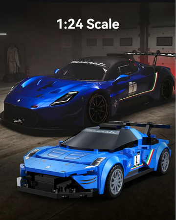 Klocki konstrukcyjne CaDA Samochód 15,5 cm auto wyścigowe Maserati GT2 Pojazd 240 elementów 1:24 C55031W