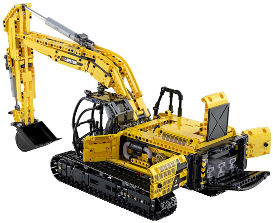 Klocki Konstrukcyjne CaDA Zdalnie sterowana duża koparka Pojazd budowlany z napędem Power System RC 1702 elementy