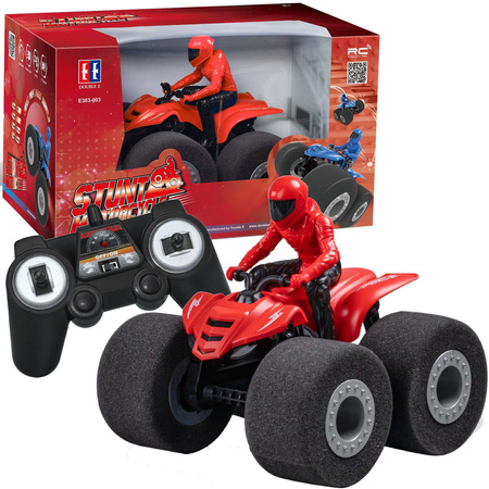 CaDA Zdalnie sterowany motor z dużymi piankowymi kołami Motocykl kaskaderski Quad Pojazd RC