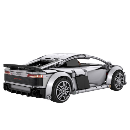 Klocki konstrukcyjne CaDA wyścigówka Samochód wyścigowy zdalnie sterowany Audi R8 Coupe Auto sportowe 536 elementów RC