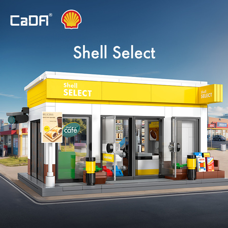Klocki Konstrukcyjne Cada Budynek Sklepik Shell 303 elementy