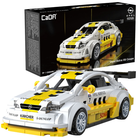 Klocki konstrukcyjne CaDA wyścigówka Samochód wyścigowy Opel Astra V8 Coupe DTM Auto sportowe 305 elementów