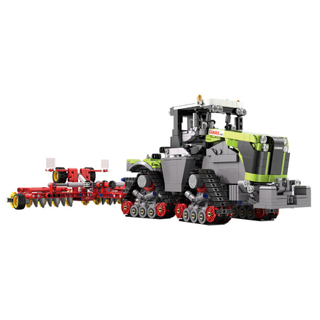 Klocki konstrukcyjne CaDA Duży Ciągnik rolniczy CLAAS XERION 5000 TRAC TS Pojazd 1336 elementów