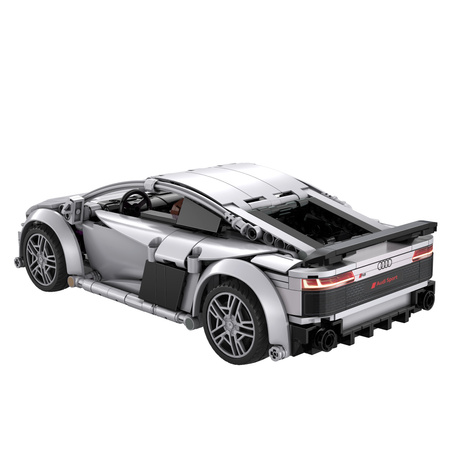 Klocki konstrukcyjne CaDA wyścigówka Samochód wyścigowy zdalnie sterowany Audi R8 Coupe Auto sportowe 536 elementów RC