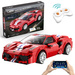 Klocki konstrukcyjne CaDa Zdalnie sterowane auto 20 cm czerwony samochód 488 Race Car 306 elementów RC Dual Mode