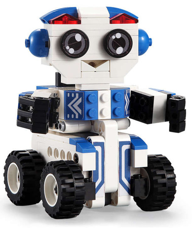 Klocki konstrukcyjne CaDA Robot Bobby 2w1 Pojazd z napędem pull back 195 elementów