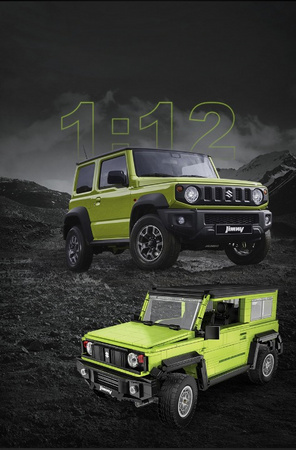 Klocki konstrukcyjne CaDA Duży samochód terenowy 2w1 Suzuki Jimny zielone auto Off Roader terenówka 1803 elementy