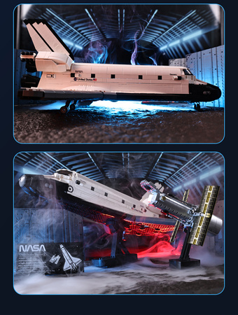 Klocki konstrukcyjne CaDA Master NASA model prom kosmiczny Discovery Space Shuttle 1827 elementów 