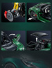 Klocki konstrukcyjne CaDA Samochód 54 cm autko miejskie Lotus Exige Cup 430 ciemnozielony Pojazd 3730 elementów