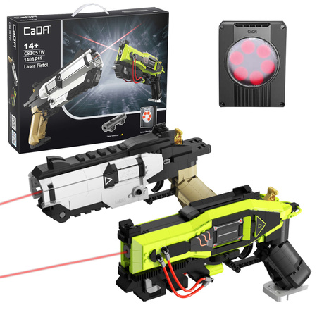 Klocki Konstrukcyjne CaDA broń Pistolety Laserowe dwupak 1408 elementów