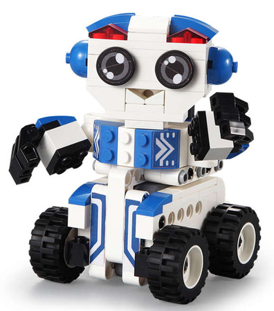Klocki konstrukcyjne CaDA Robot Bobby 2w1 Pojazd z napędem pull back 195 elementów