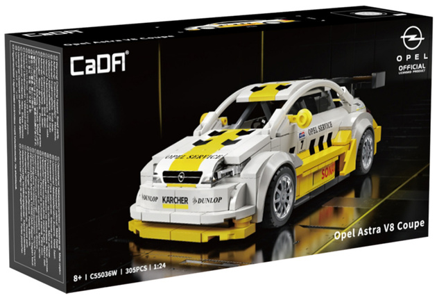 Klocki konstrukcyjne CaDA wyścigówka Samochód wyścigowy Opel Astra V8 Coupe DTM Auto sportowe 305 elementów
