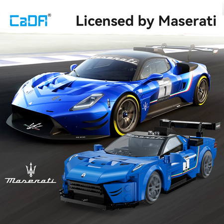 Klocki konstrukcyjne CaDA Zdalnie sterowane Auto sportowe wyścigowe Maserati GT2 320 elementów RC C51089W