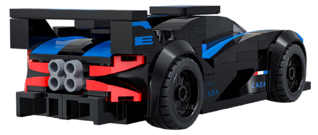 Klocki konstrukcyjne CaDA wyścigówka Samochód wyścigowy Bluefire Specter Auto sportowe 165 elementów