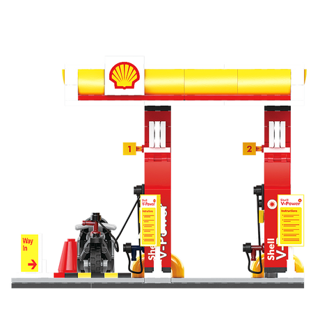 Klocki Konstrukcyjne CaDA Budynek Shell Stacja detaliczna 305 elementów