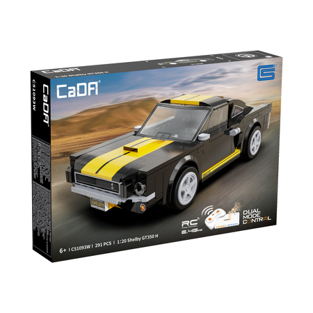 Klocki konstrukcyjne CaDA wyścigówka Samochód wyścigowy zdalnie sterowany Shelby GT 350H Auto sportowe 291 elementów RC