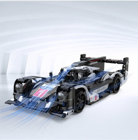 Klocki konstrukcyjne CaDA Zdalnie sterowane duże auto sportowe 31 cm Samochód GT Sport Car 427 elementów RC Światło LED Dual Mode