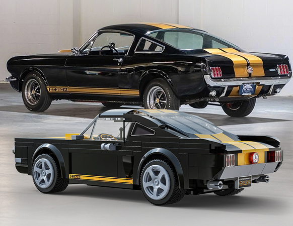 Klocki konstrukcyjne CaDA wyścigówka Samochód wyścigowy zdalnie sterowany Shelby GT 350H Auto sportowe 291 elementów RC