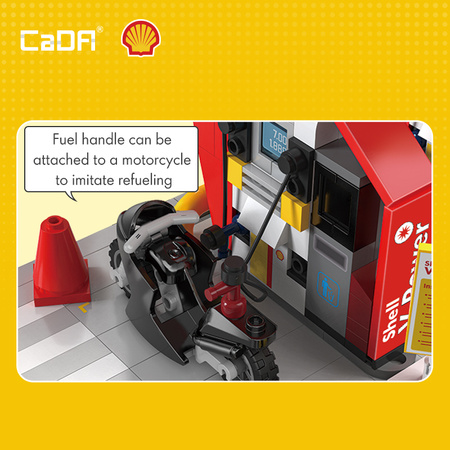 Klocki Konstrukcyjne CaDA Budynek Shell Stacja detaliczna 305 elementów