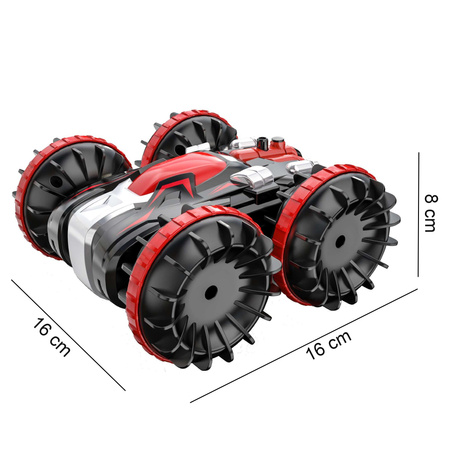 Double Eagle E382-003 Zdalnie sterowany pojazd amfibia terenowy jeździ pływa czerwony