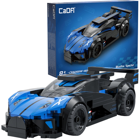Klocki konstrukcyjne CaDA wyścigówka Samochód wyścigowy Bluefire Specter Auto sportowe 165 elementów