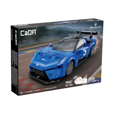 Klocki konstrukcyjne CaDA Zdalnie sterowane Auto sportowe wyścigowe Maserati GT2 320 elementów RC C51089W