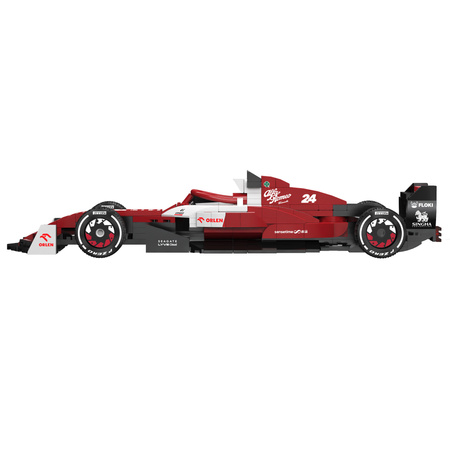Klocki konstrukcyjne CaDA samochód wyścigowy czerwona wyścigówka Alfa Romeo F1 Team ORLEN C42 Formuła 1 pojazd auto 271 elementów