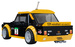 Klocki konstrukcyjne CaDA wyścigówka Samochód wyścigowy Fiat 131 Abarth Auto sportowe 254 elementy