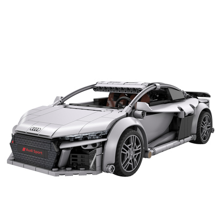 Klocki konstrukcyjne CaDA wyścigówka Samochód wyścigowy zdalnie sterowany Audi R8 Coupe Auto sportowe 536 elementów RC