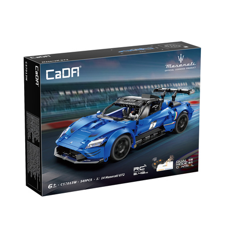 Klocki konstrukcyjne CaDA wyścigówka Samochód wyścigowy zdalnie sterowany Maserati GT2 Auto sportowe 549 elementów RC