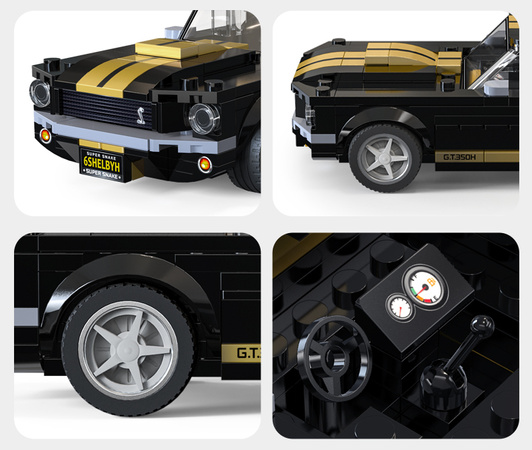 Klocki konstrukcyjne CaDA wyścigówka Samochód wyścigowy Shelby GT 350H Auto sportowe 285 elementów