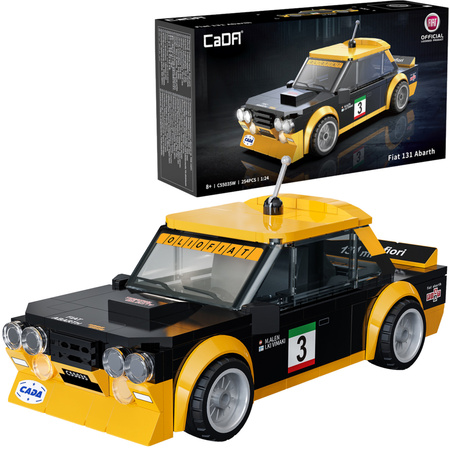 Klocki konstrukcyjne CaDA wyścigówka Samochód wyścigowy Fiat 131 Abarth Auto sportowe 254 elementy