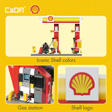 Klocki Konstrukcyjne CaDA Budynek Shell Stacja detaliczna 305 elementów