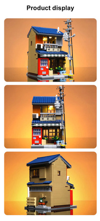 Klocki konstrukcyjne CaDA Japońska Herbaciarnia Japanese Tea Shop Budynek 1200 elementów