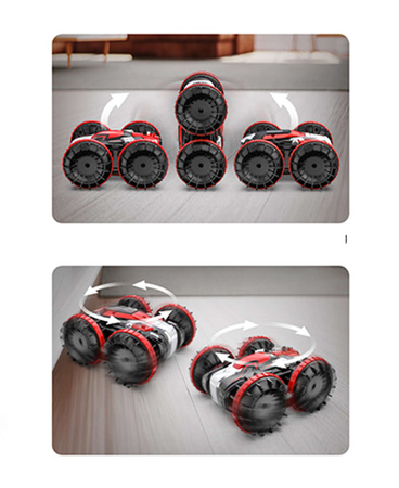 Double Eagle E382-003 Zdalnie sterowany pojazd amfibia terenowy jeździ pływa czerwony